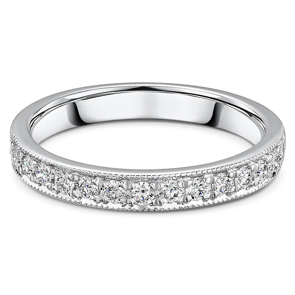 Platinum Grain Set Diamond Eternity Ring 0.33cts