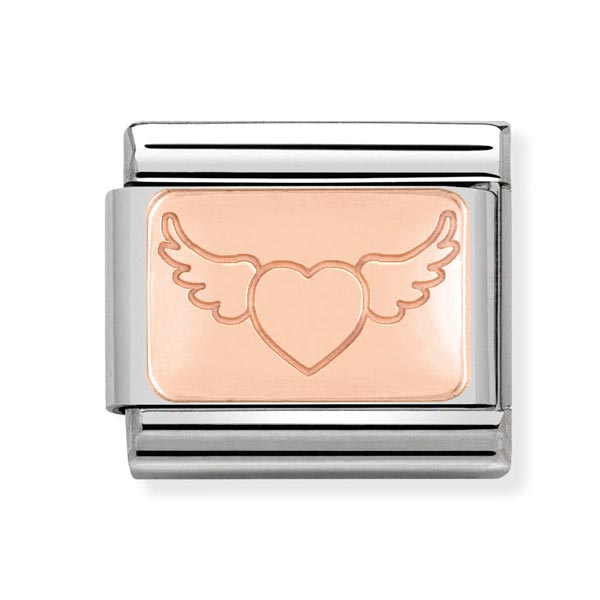 Nomination Heart Angel Wings Charm