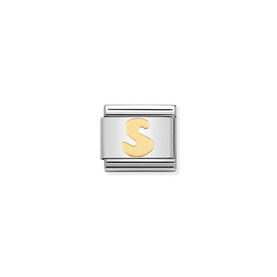 Classic Gold Letter S Charm