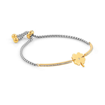 Nomination Milleluci Gold PVD Plated Clover Bracelet