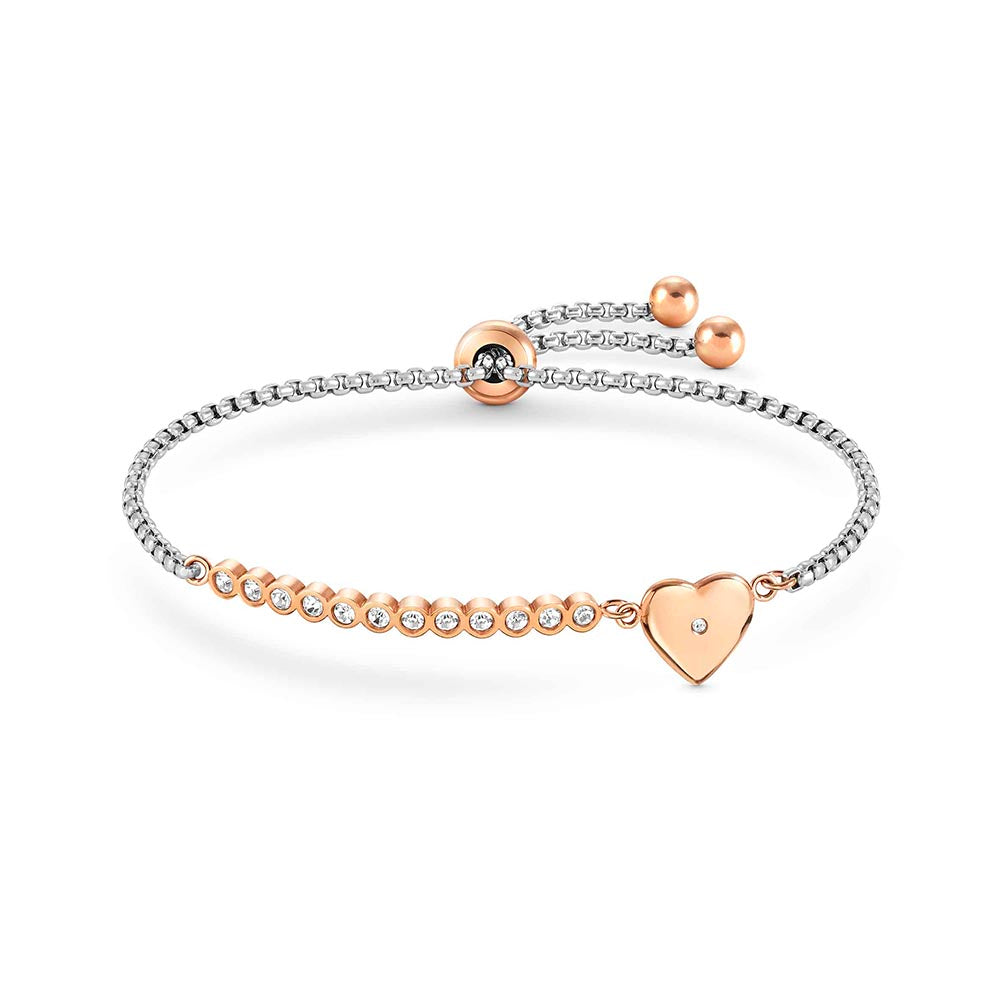 Nomination Milleluci Rose Gold Plated Heart Bracelet