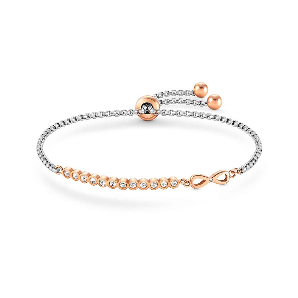 Nomination Milleluci Rose Gold Plated Infinity Bracelet