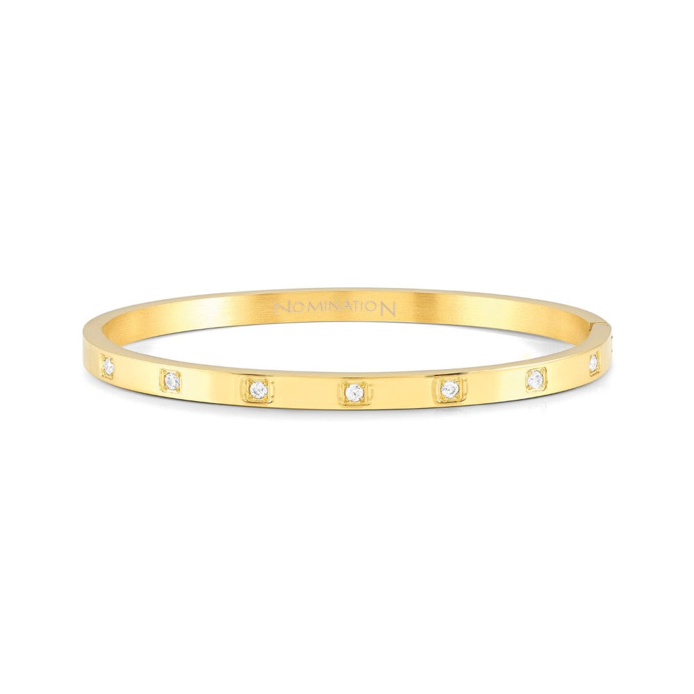 S/Steel CZ Pretty Bangle