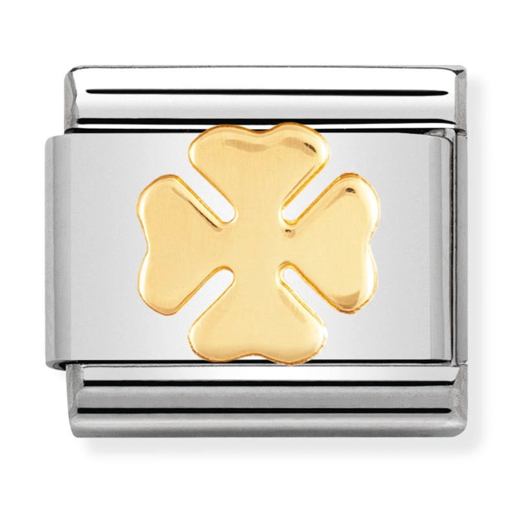 Classic Gold 4 leaf clover