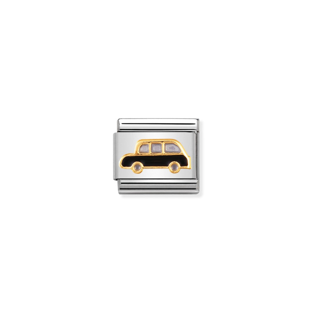Classic Gold Enamel Black Cab