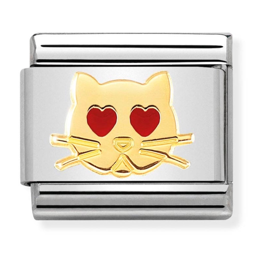 Classic Gold Cat With Heart Eyes