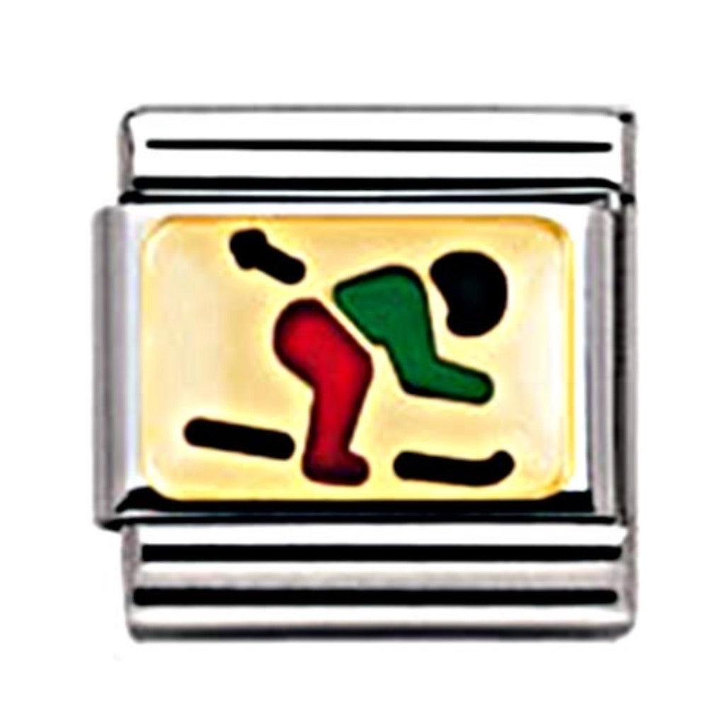 Nomination Skier Charm
