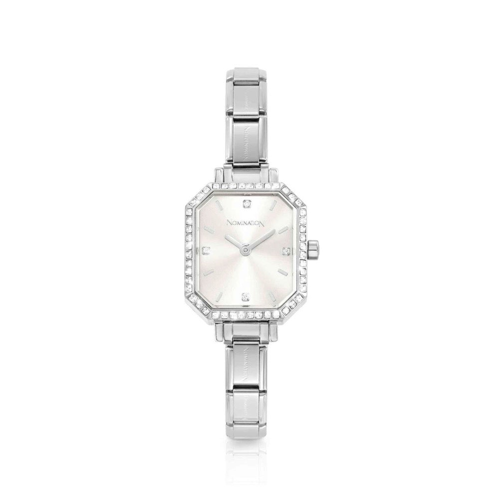 Nomination Paris Rectangle Silver Dial Watch