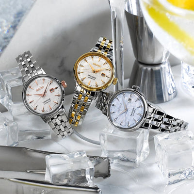 Seiko Presage Cocktail Time 'Skydiving' Diamond Twist Ladies Watch
