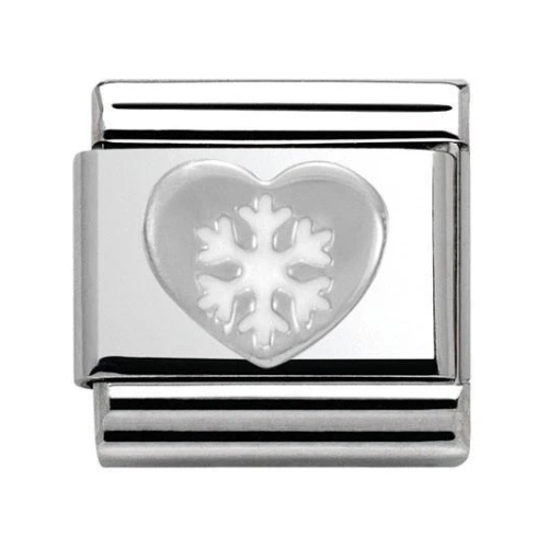 Nomination Heart With Snowflake Charm