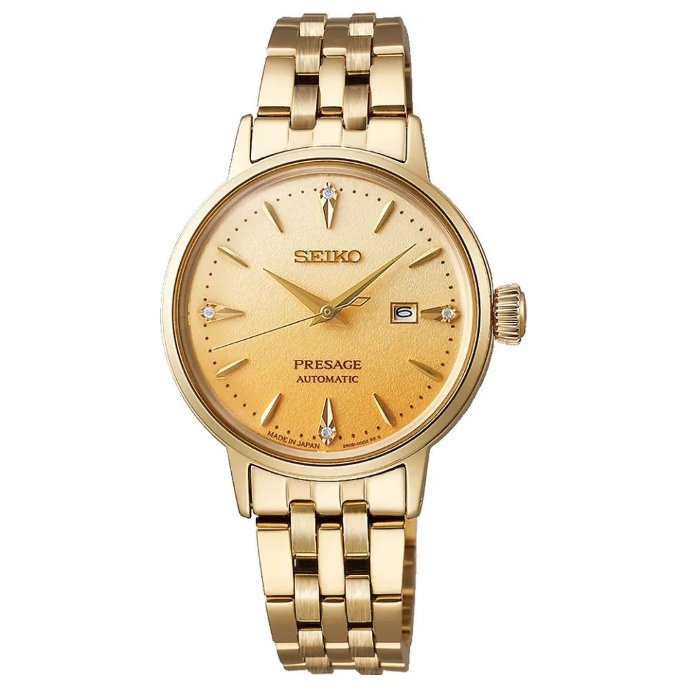 Seiko Presage ‘Eggnog’ Diamond-set 30mm Cocktail Time