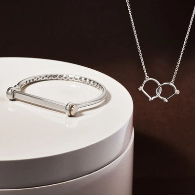 Royal Clogau Sterling Silver Stirrup Bangle