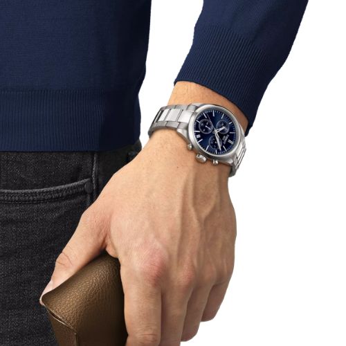 Tissot PRC 100 Chronograph Watch Blue