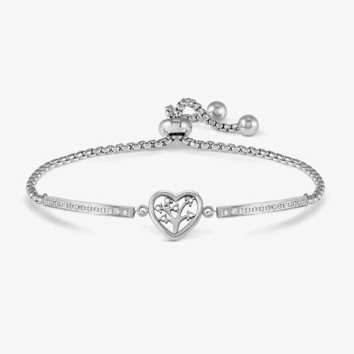 Milleluci Silver Tree Of Life Toggle Bracelet