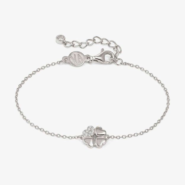 Nomination Petit Sparkle Silver Clover Bracelet