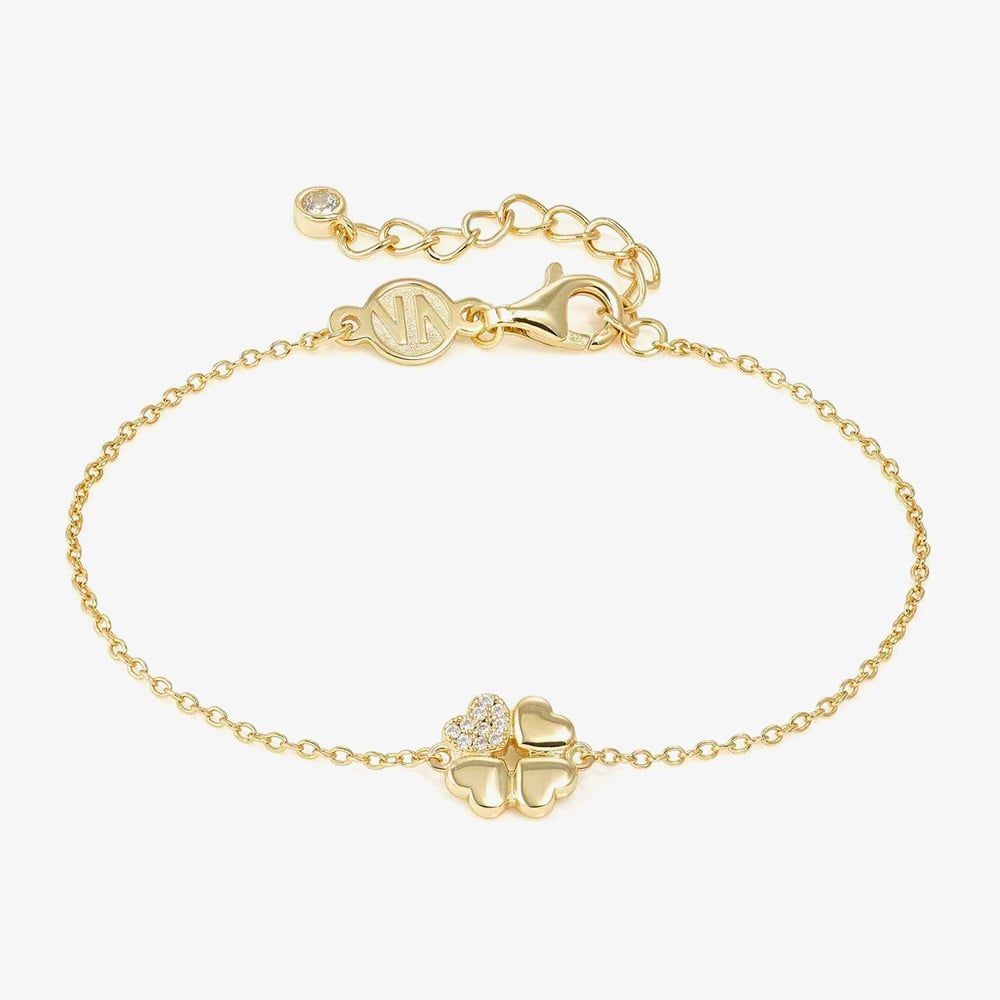 Nomination Petit Sparkle Gold Clover Bracelet