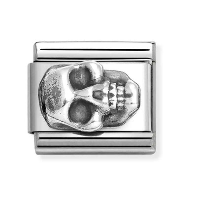 Silvershine Skull Charm