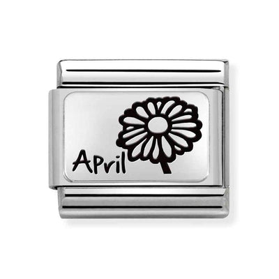 Silvershine April Flower Charm