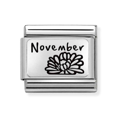 Silvershine November Flower Charm