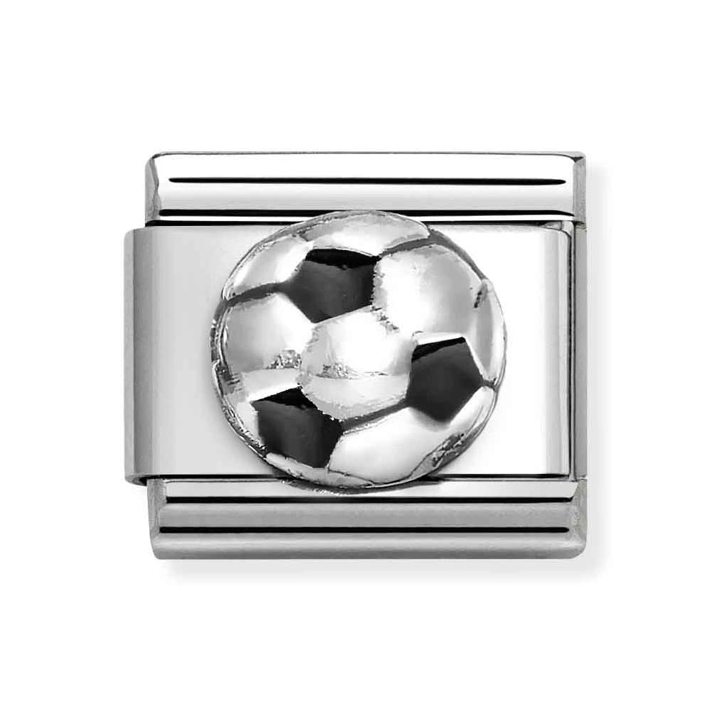 Silvershine Football Charm