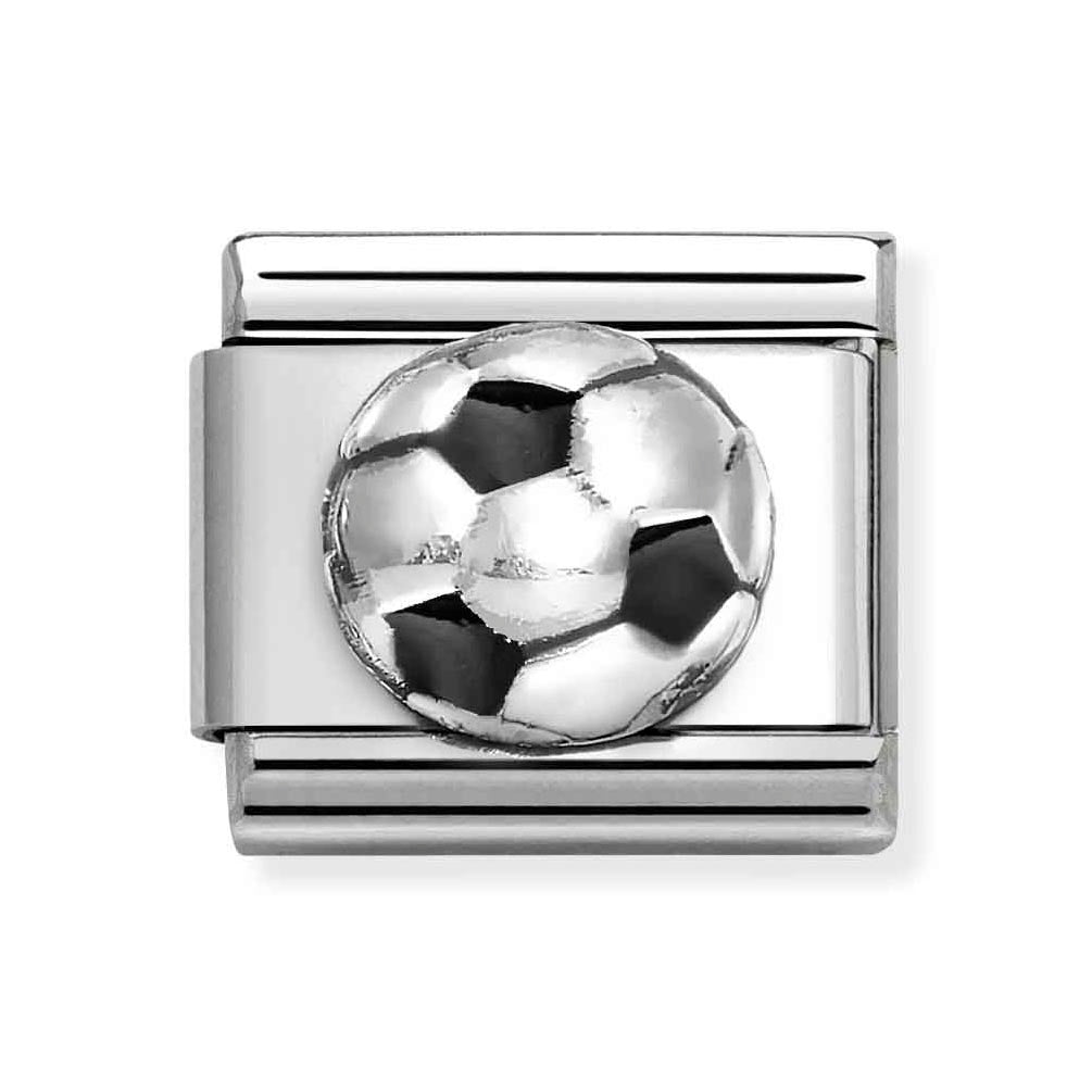 Silvershine Football Charm