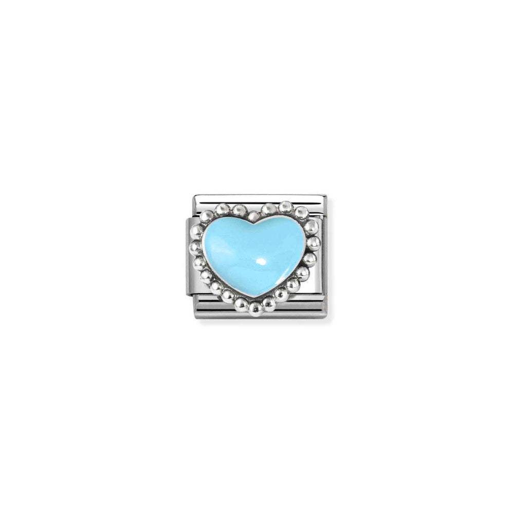 Silvershine Blue Heart Charm