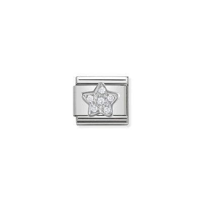 Silvershine CZ Star Charm