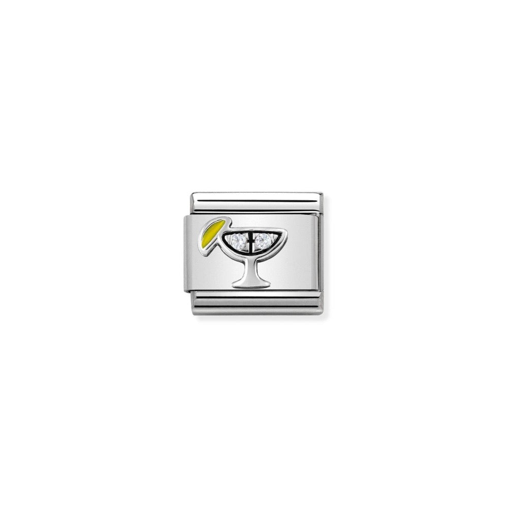 Silvershine CZ Cocktail Charm
