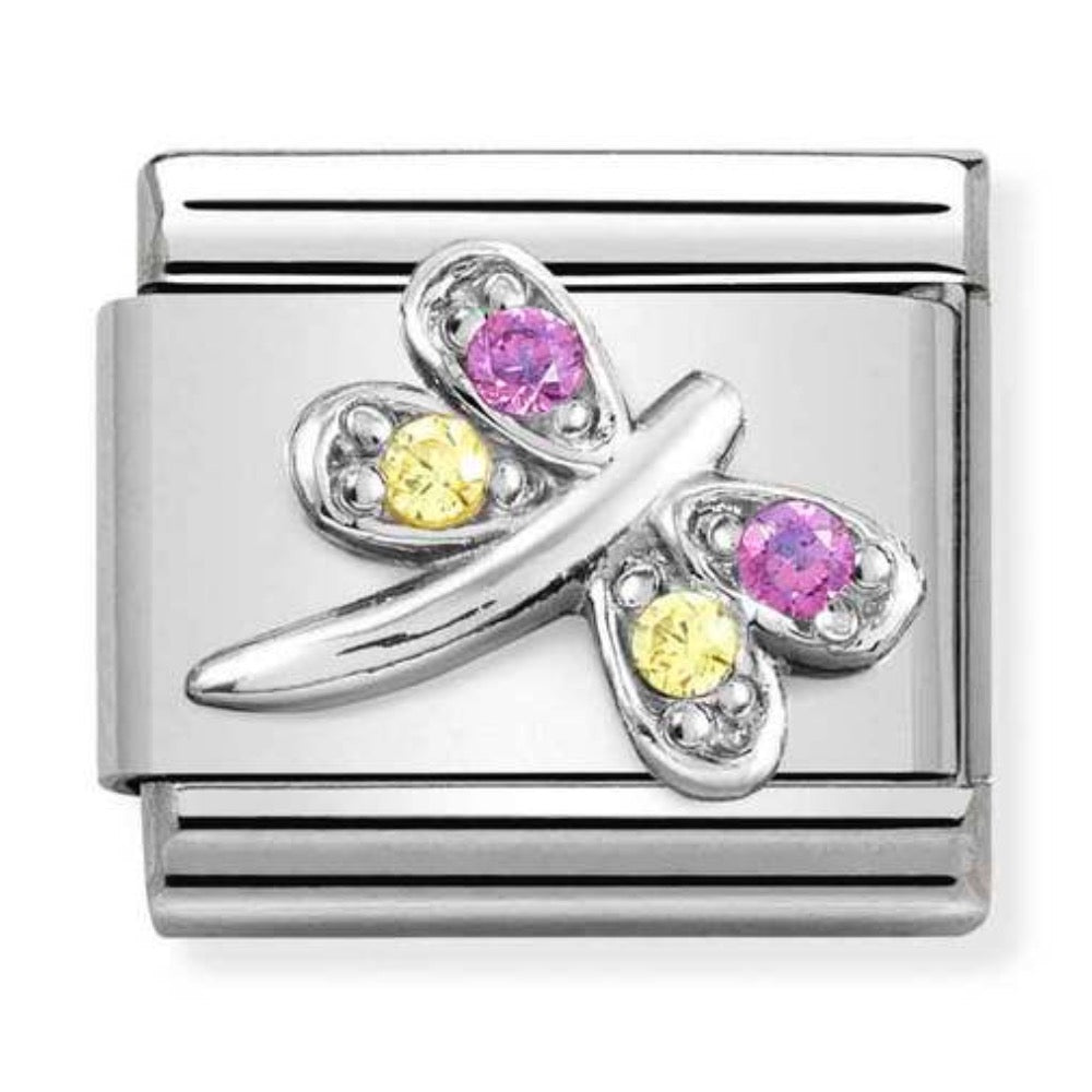 Silvershine Lilac CZ Dragonfly Charm
