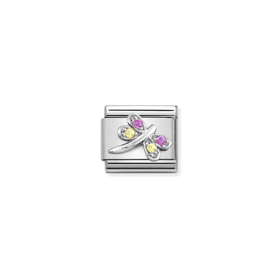 Silvershine Lilac CZ Dragonfly Charm