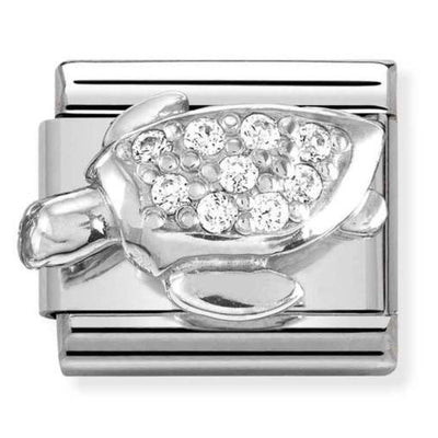 Silvershine CZ Turtle Charm