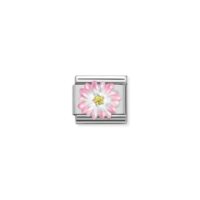 Silvershine CZ Rose Flower Charm