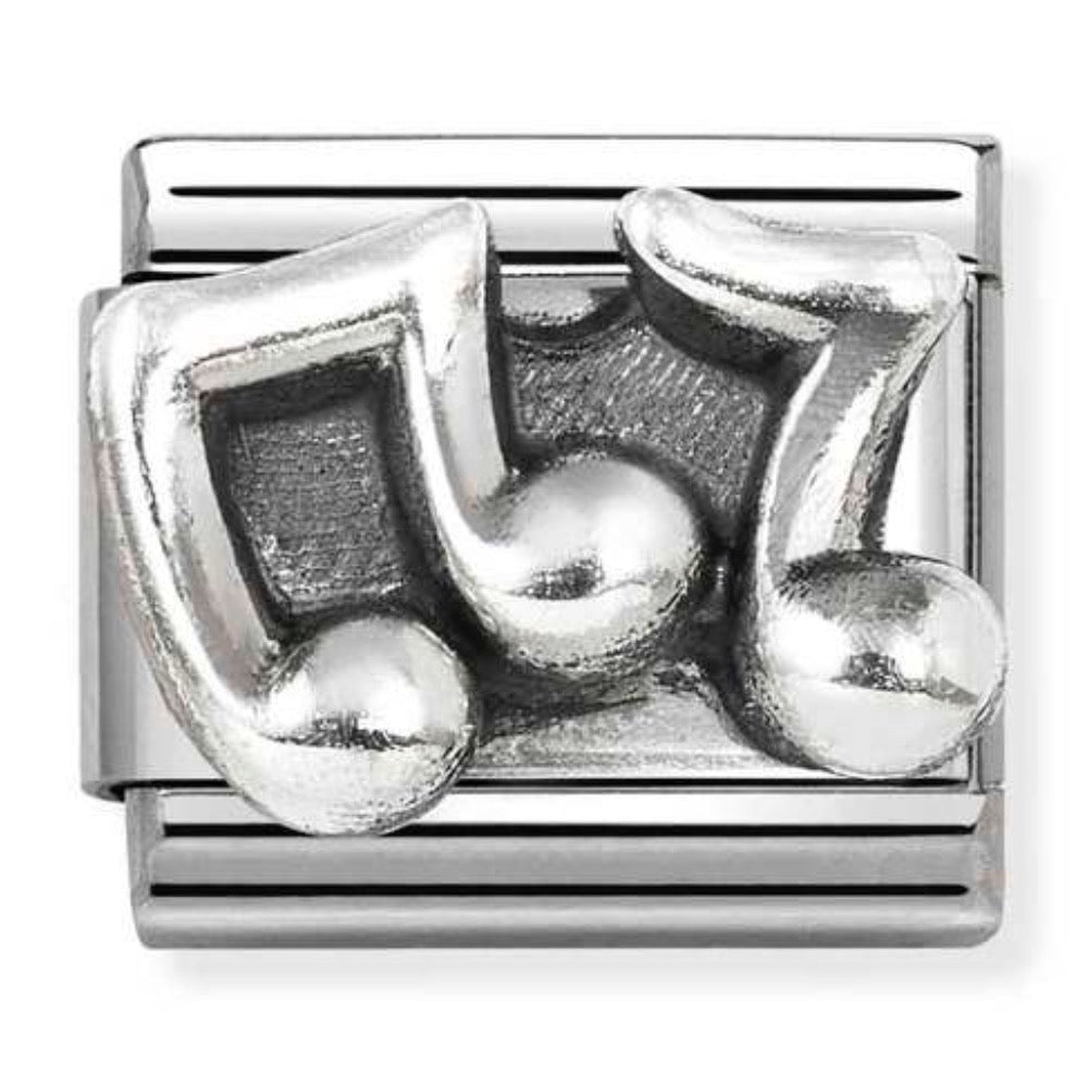 Silvershine CZ Music Note Charm