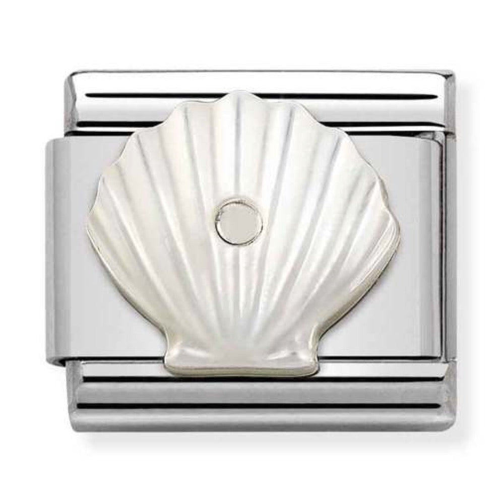 Silvershine M.O.P Shell Charm