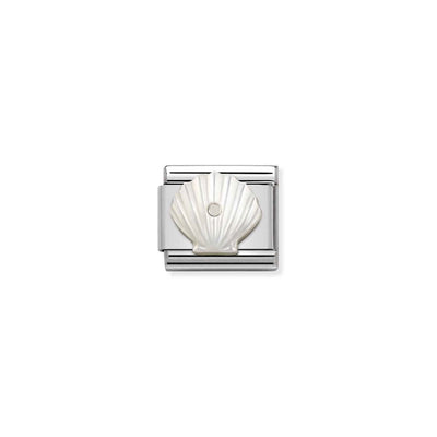 Silvershine M.O.P Shell Charm