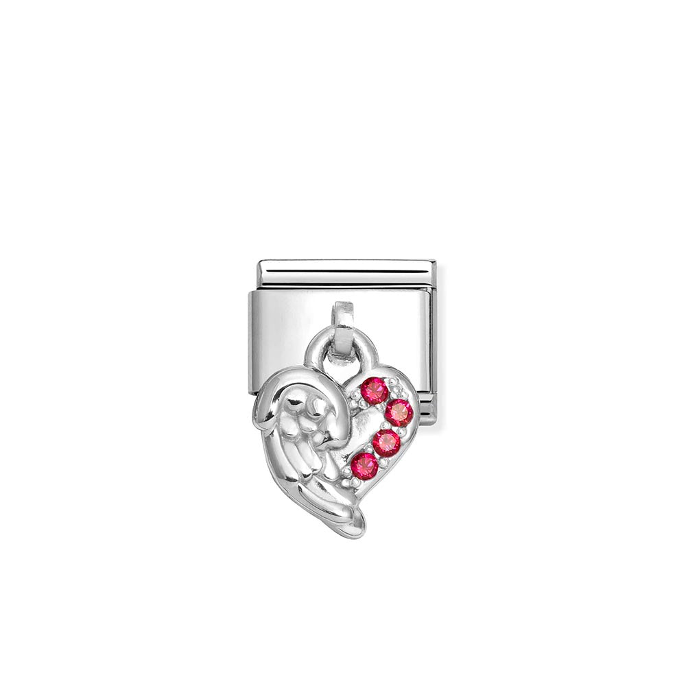 Silvershine Stone Set Drop Charm