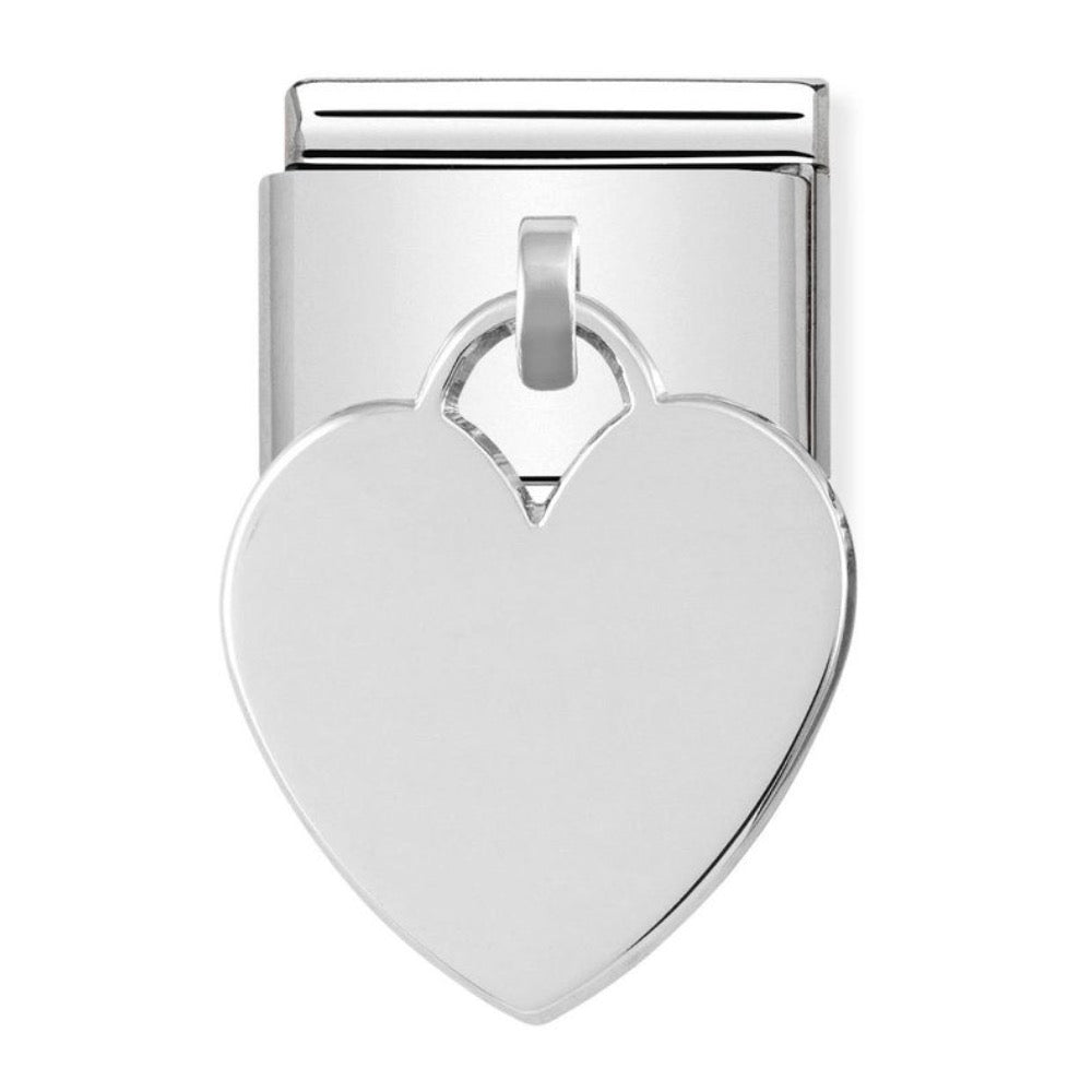 Silvershine Heart Engravable Charm