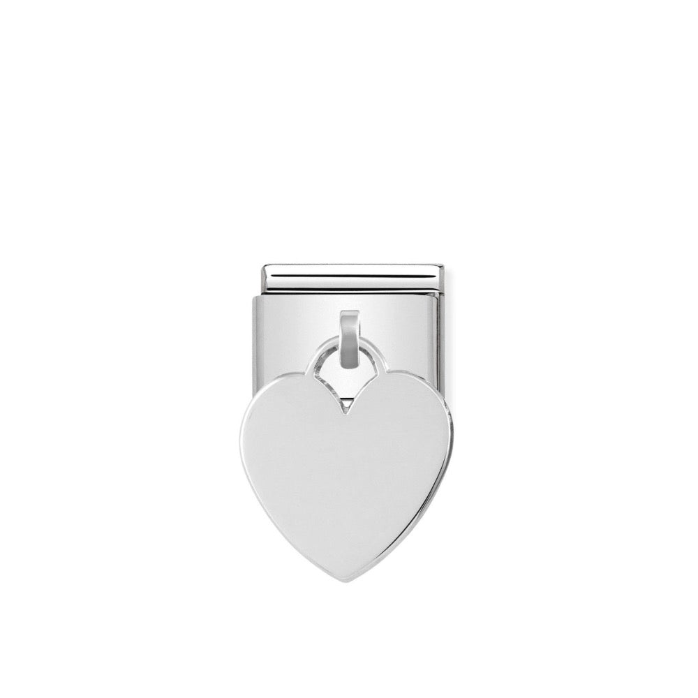 Silvershine Heart Engravable Charm