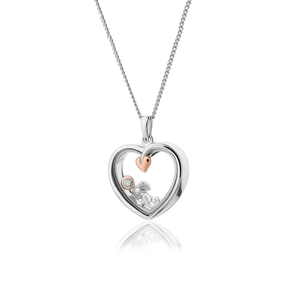 Official Clogau Silver & 9ct Gold Tree Of Life Inner Charm Pendant & Chain
