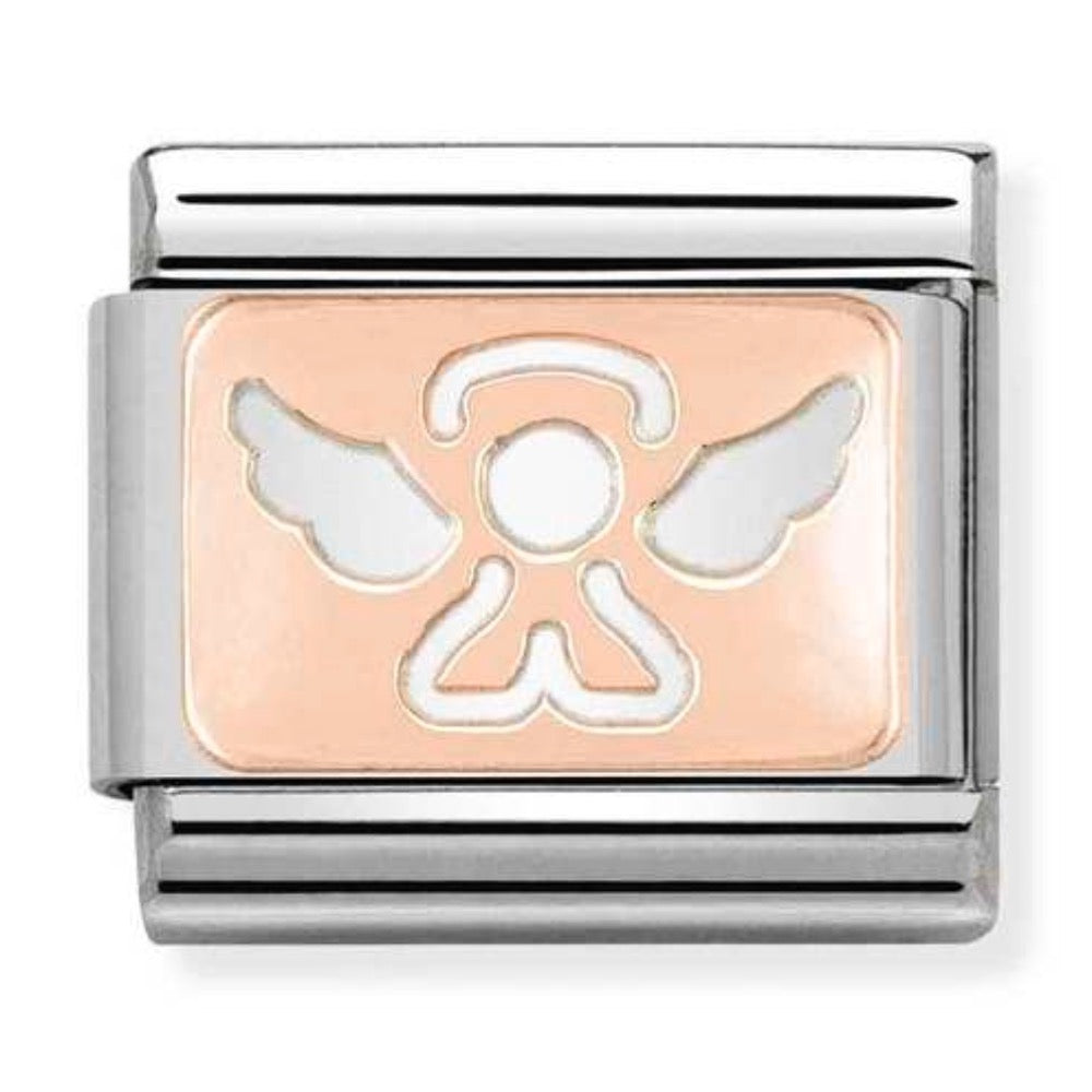 Rose Gold Angel Charm