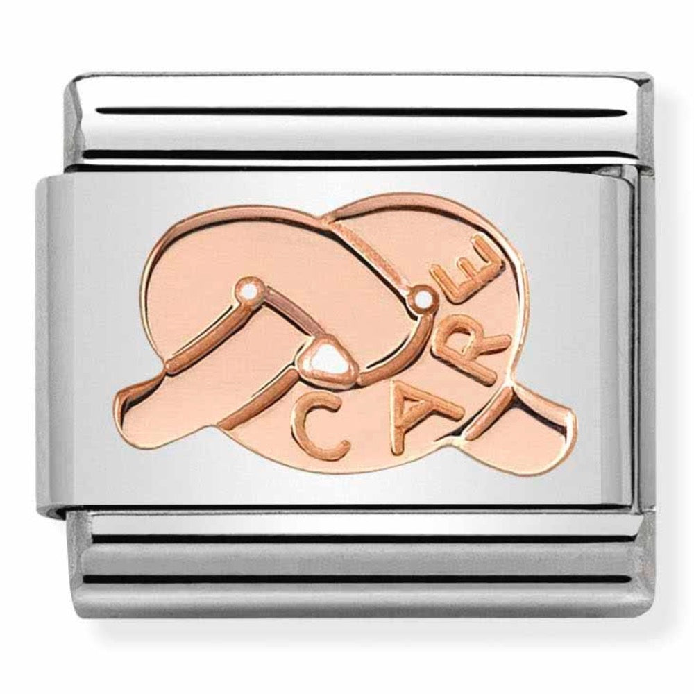 Rose Gold Care Knot Charm