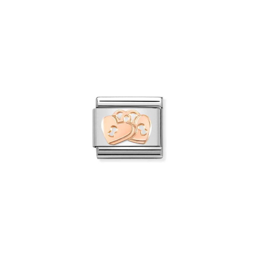 Rose Gold 2 Padlock Charm