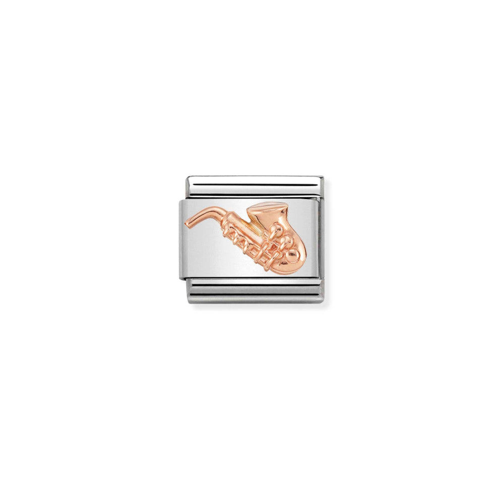 Rose Gold Saxophone Charm