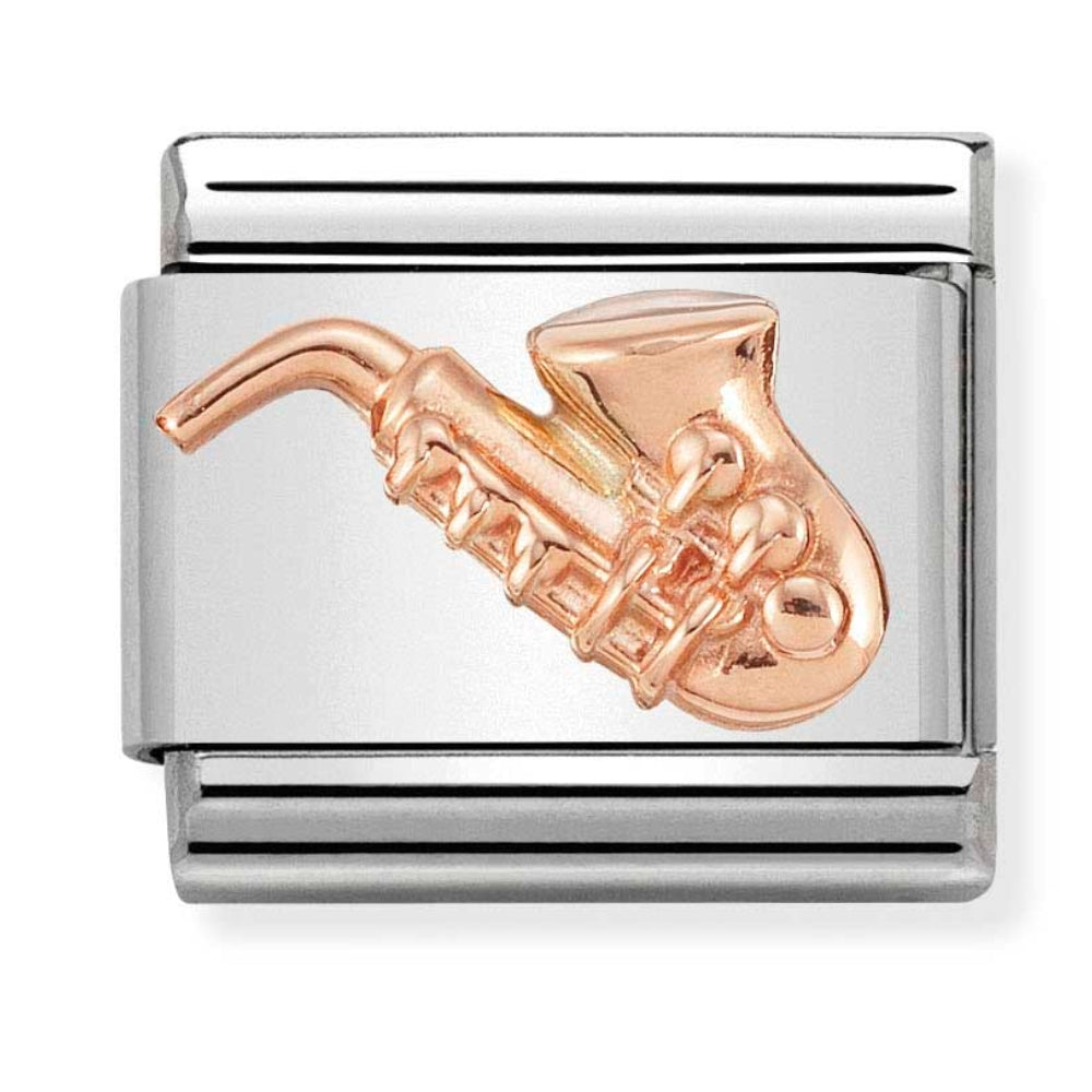 Rose Gold Saxophone Charm