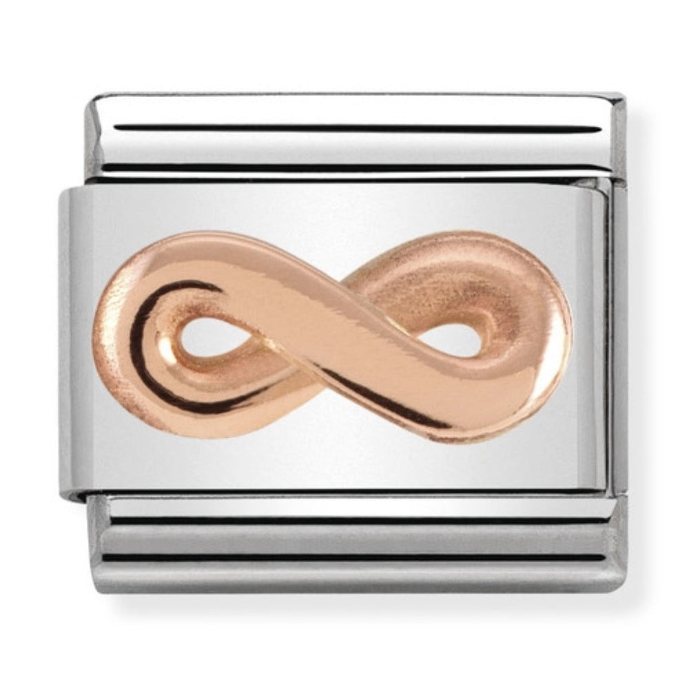 Rose Gold 3D Infinity Charm