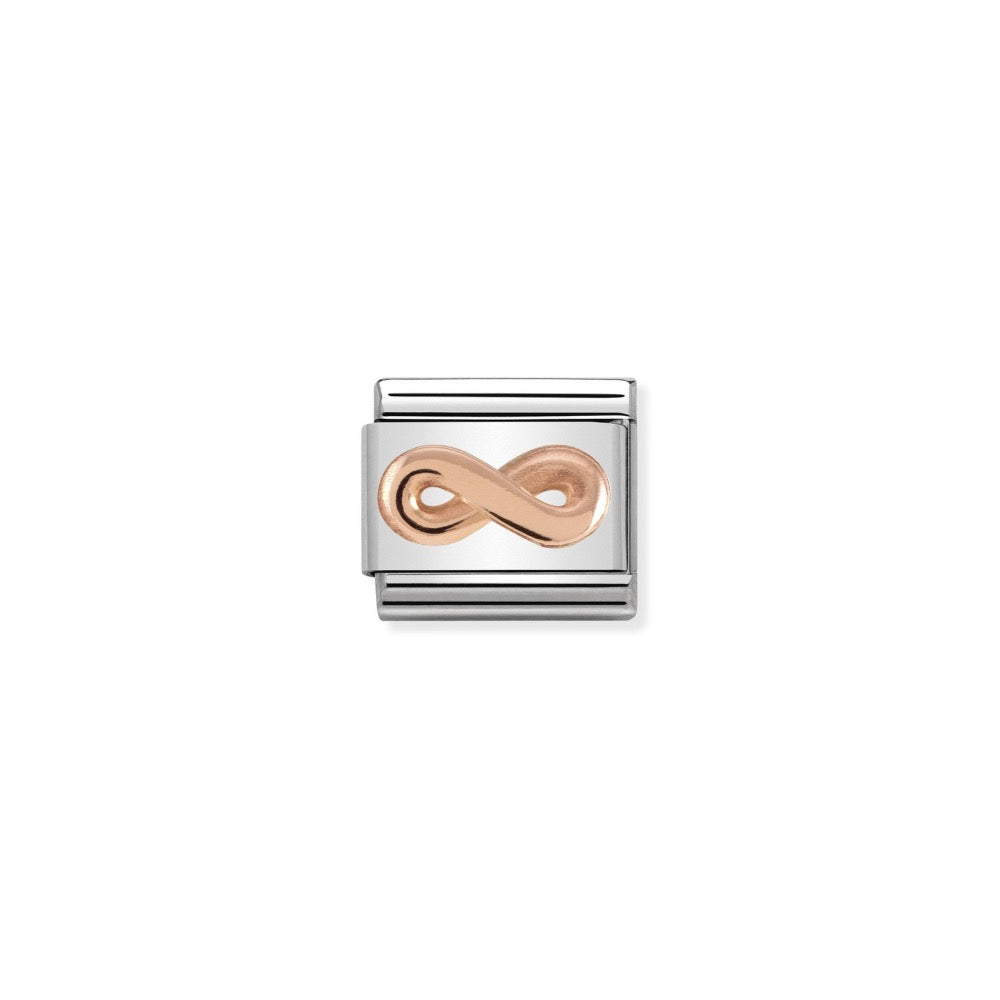Rose Gold 3D Infinity Charm