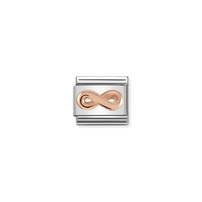 Rose Gold 3D Infinity Charm