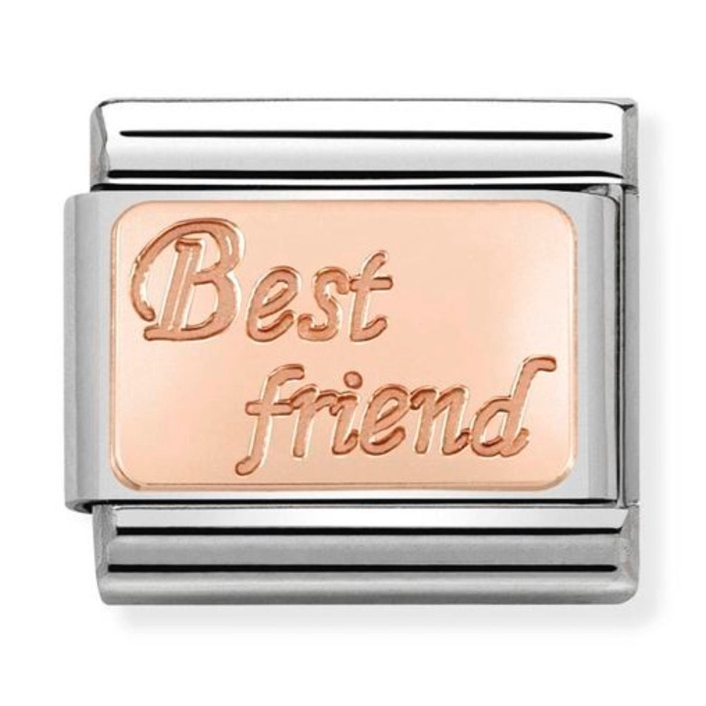 Rose Gold Best Friends Charm