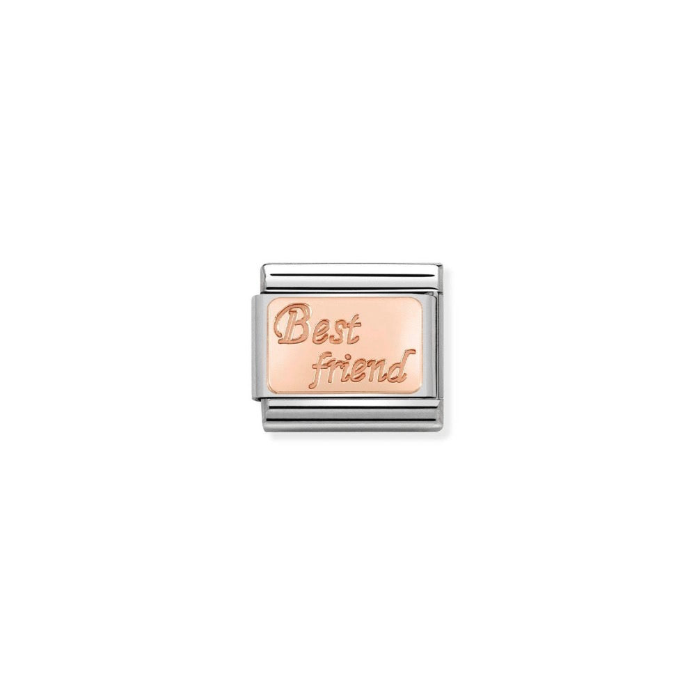 Rose Gold Best Friends Charm