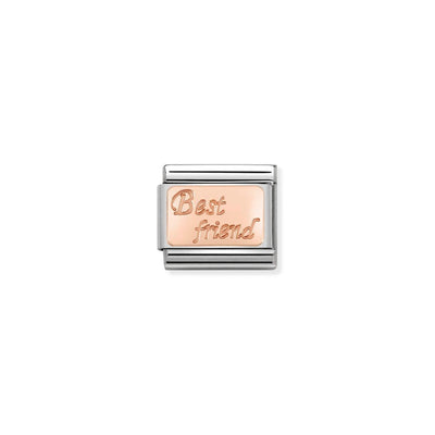 Rose Gold Best Friends Charm